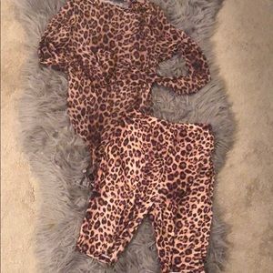 Two piece body suit & shorts